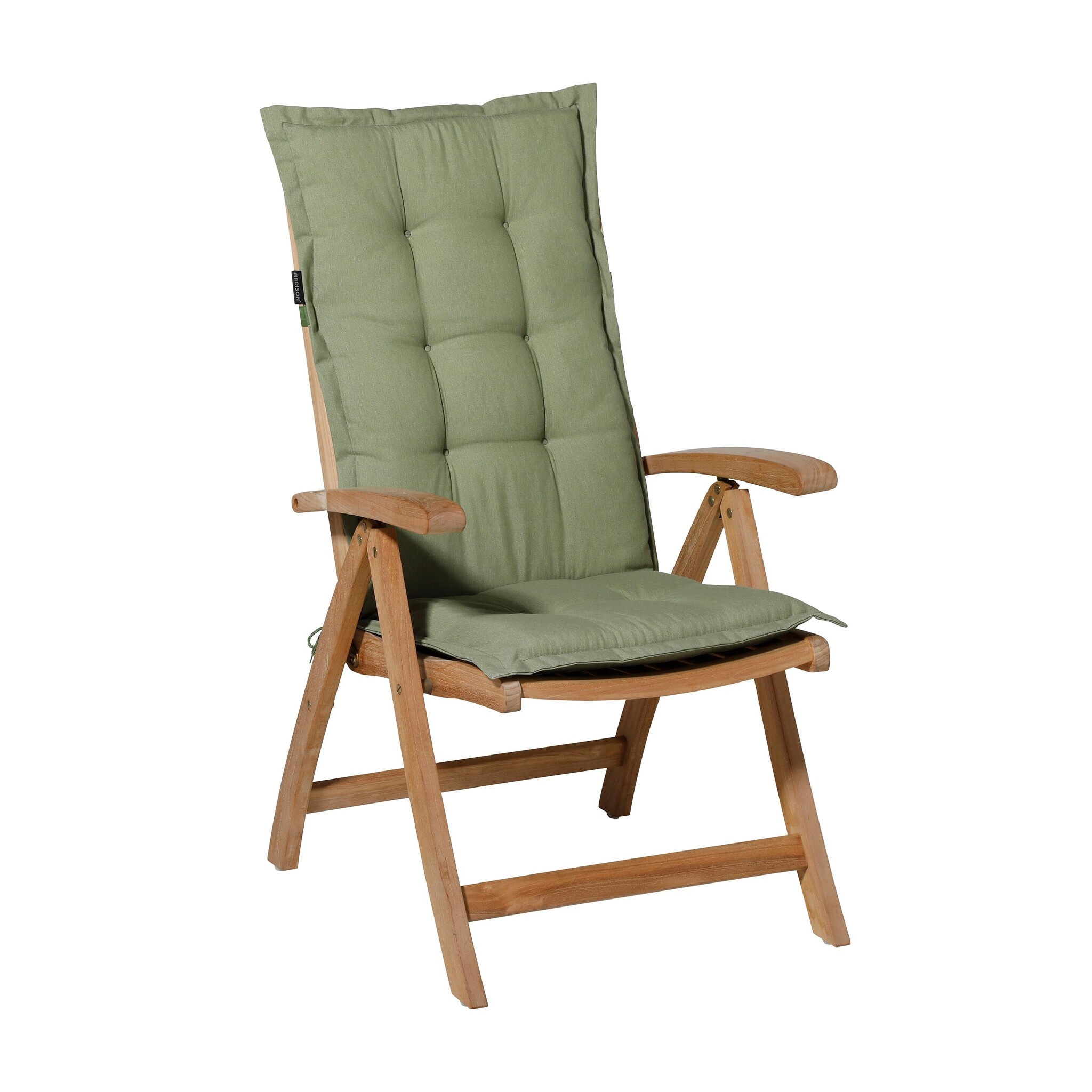 Madison - Tuinkussens Hoge Rug Panama Sage - 123x50 - Groen - 2 Stuks