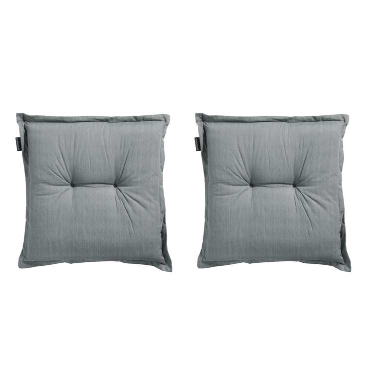 Madison Zitkussen - Basic Grey - 50x50 - Grijs - 2 Stuks