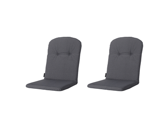 Madison - Kuipstoelkussen - Grey - 45x96 - Grijs - 2 Stuks