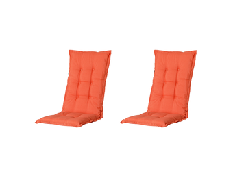 Madison - Kussen lage rug Panama flame orange - 105x50 - Oranje - 2 Stuks