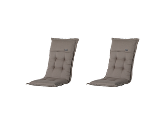 Madison - Kussen lage rug Rib liver - 105x50 - Bruin - 2 Stuks