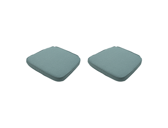 Madison - Wickerkussen 48x48 - Zilver - Beige Recycled Canvas - 2 Stuks