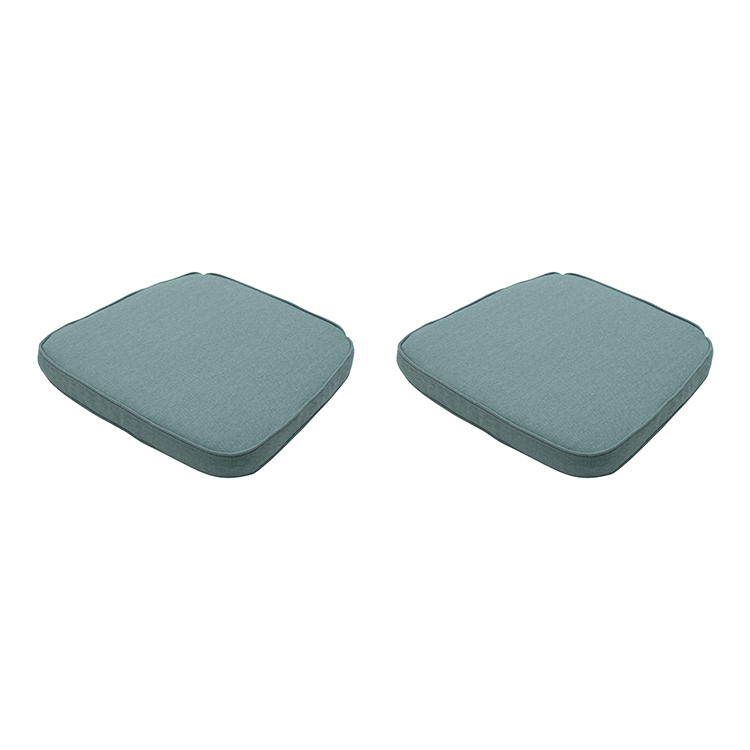 Madison - Wickerkussen 48x48 - Zilver - Beige Recycled Canvas - 2 Stuks