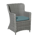 Madison - Wickerkussen 48x48 - Zilver - Beige Recycled Canvas - 2 Stuks