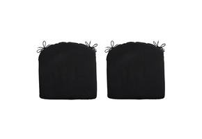 Madison Zitkussen -  Panama Black  -  46x48  -  Zwart  -  2 Stuks