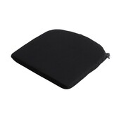 Madison Zitkussen -  Panama Black  -  46x48  -  Zwart  -  2 Stuks