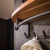 Hoyz Collection - Kapstok Round  8 Haken Hoedenplank - Acaciahout