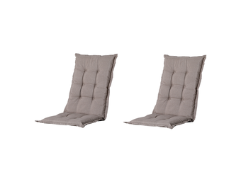 Madison - Kussen lage rug Basic taupe - 105x50 - Bruin - 2 Stuks