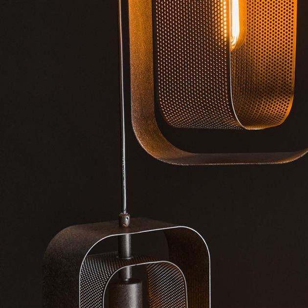 Hoyz Collection - Hanglamp 3L Mesh Rotate - Artic Zwart