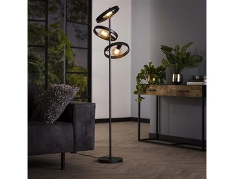 Hoyz Collection - Vloerlamp 3L Hover - Charcoal