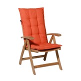 Madison -  Tuinstoelkussen Lage Rug Panama flame orange - Ca. 105x50 cm - Set van 4