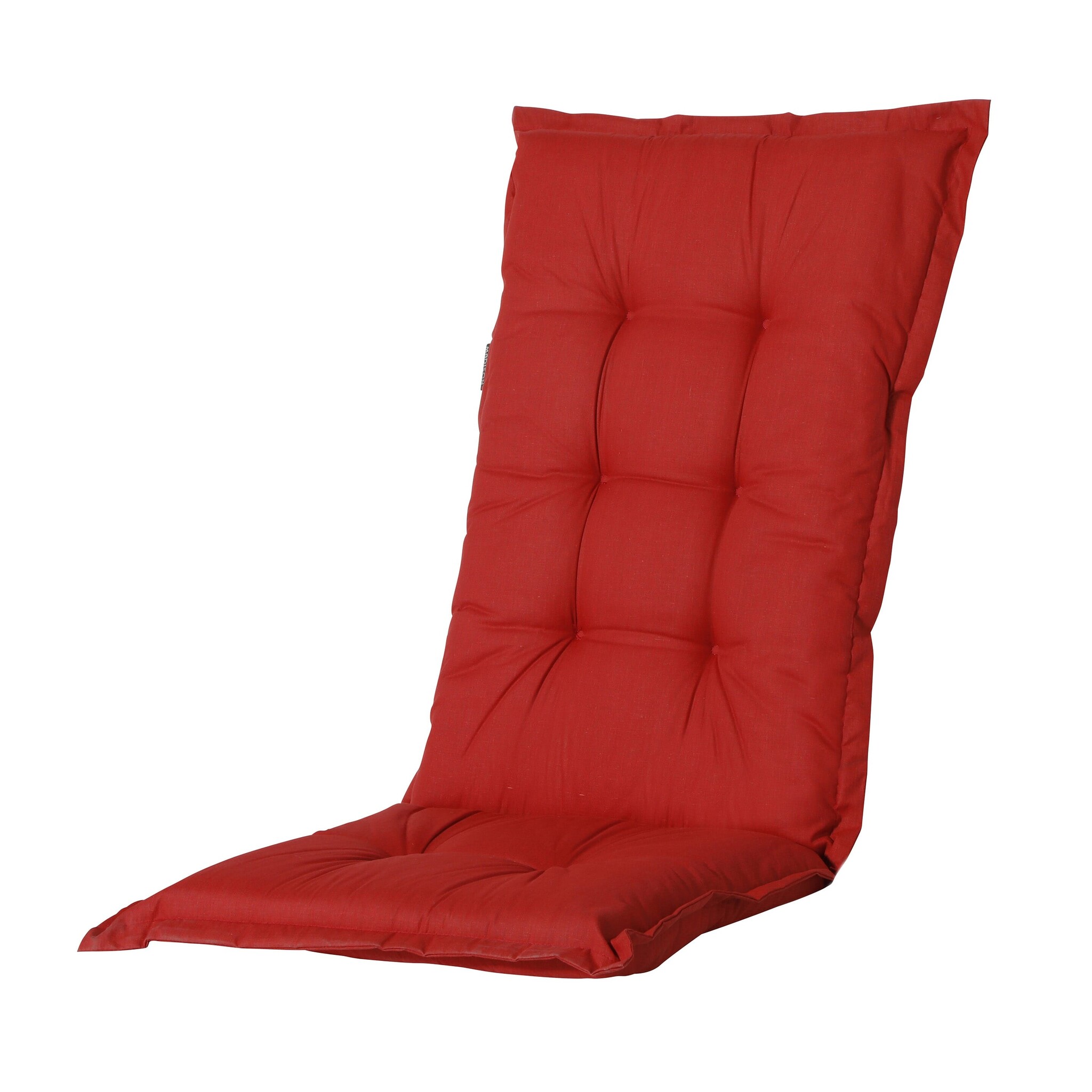 Madison - Tuinstoelkussen Lage Rug Basic red - Ca. 105x50 cm - Set van 4