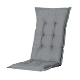 Madison -  Tuinstoelkussen Lage Rug Basic grey - Ca. 105x50 cm - Set van 4