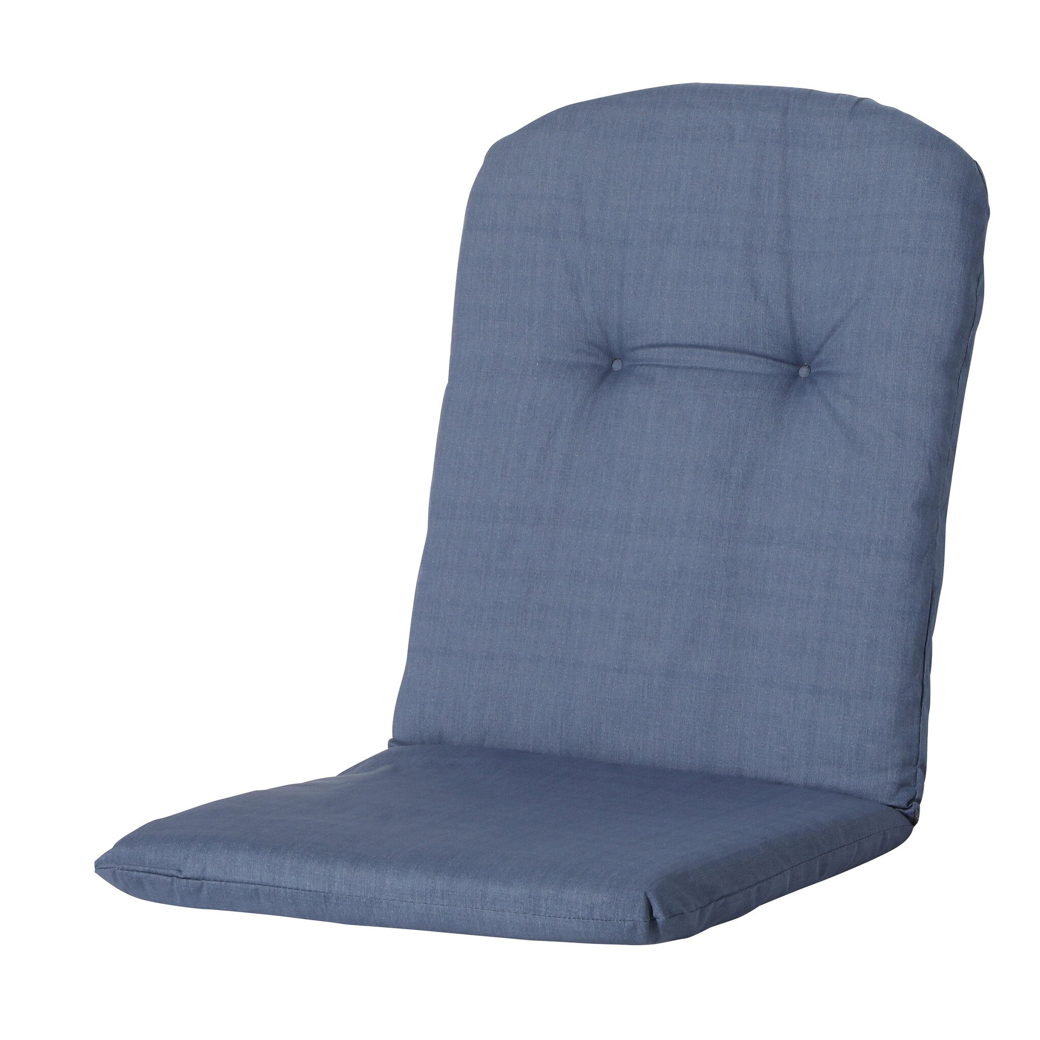 Madison - Kuipstoelkussen Hoge Rug Basic kobalt - Ca. 96x45 cm - Set van 4