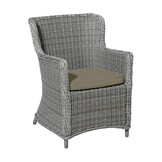 Madison -  Zitkussen Wicker Taupe canvas eco+ - Ca. 48x48 cm - Set van 4