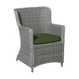 Madison -  Zitkussen Wicker Moss green canvas eco+ - Ca. 48x48 cm - Set van 4