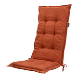 Madison -  Tuinstoelkussen Hoge Rug Basic terra - Ca. 123x50 cm - Set van 4