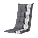 Madison -  Tuinstoelkussen Lage Rug Madison garden grey - Ca. 105x50 cm - Set van 4