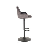 LABEL51 - Barstoel Fender - Grijs - 52x50x110cm