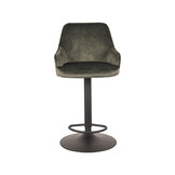 LABEL51 Barkruk Fender - Hunter - Velours - 42 x 40cm - set van 2