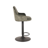 LABEL51 Barkruk Fender - Hunter - Velours - 42 x 40cm - set van 2