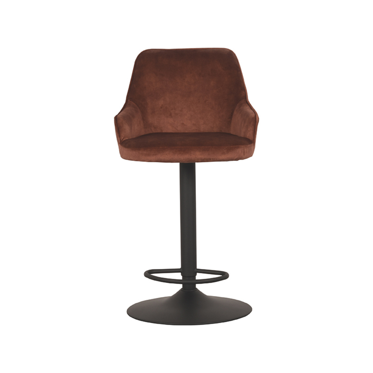 LABEL51 Barkruk Fender - Rust - Velours - 42 x 40cm - set van 2