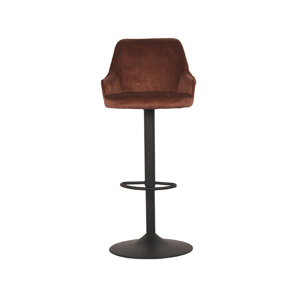 LABEL51 Barkruk Fender - Rust - Velours - 42 x 40cm - set van 2