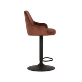 LABEL51 Barkruk Fender - Rust - Velours - 42 x 40cm - set van 2