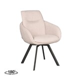 LABEL51 - Eetkamerstoel Beauty - Beige - 63x56x88cm