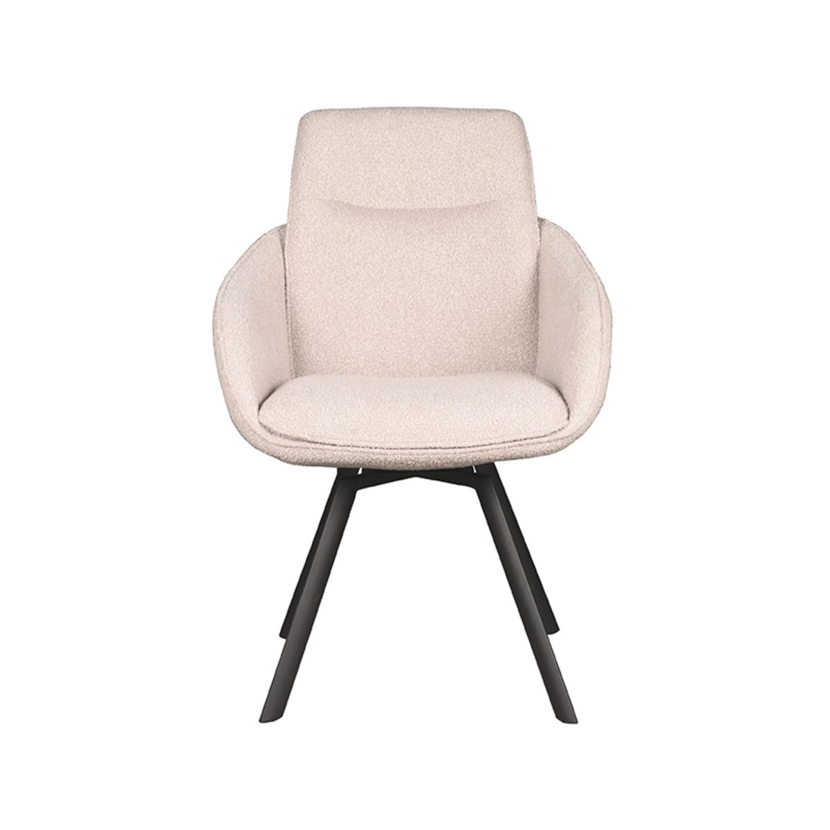 LABEL51 - Eetkamerstoel Beauty - Beige - 63x56x88cm