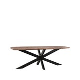 LABEL51 - Eetkamertafel Zane - Bruin - 100x220x76cm