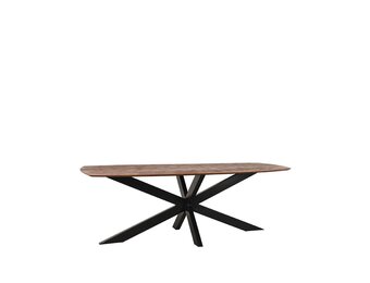 LABEL51 Eetkamertafel Zane - Espresso - 220x100x76 cm