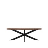 LABEL51 - Eetkamertafel Zane - Bruin - 100x220x76cm