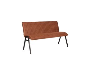 LABEL51 Eetkamerbank Matz - Cognac - Microfiber - 145 cm