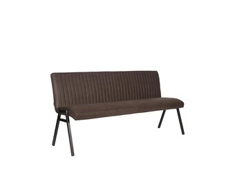 LABEL51 Eetkamerbank Matz - Antraciet - Microfiber - 175 cm