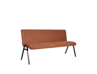 LABEL51 Eetkamerbank Matz - Cognac - Microfiber - 175 cm
