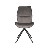 LABEL51 - Eetkamerstoel Comfy - Grijs - 64x48x91cm - Set van 2