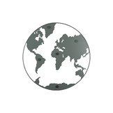 Present Time - Memo Board Wereldkaart - Warmgrijs