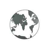 Present Time - Memo Board Wereldkaart - Warmgrijs