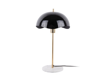 Leitmotiv - Tafellamp Waved Dome - Zwart