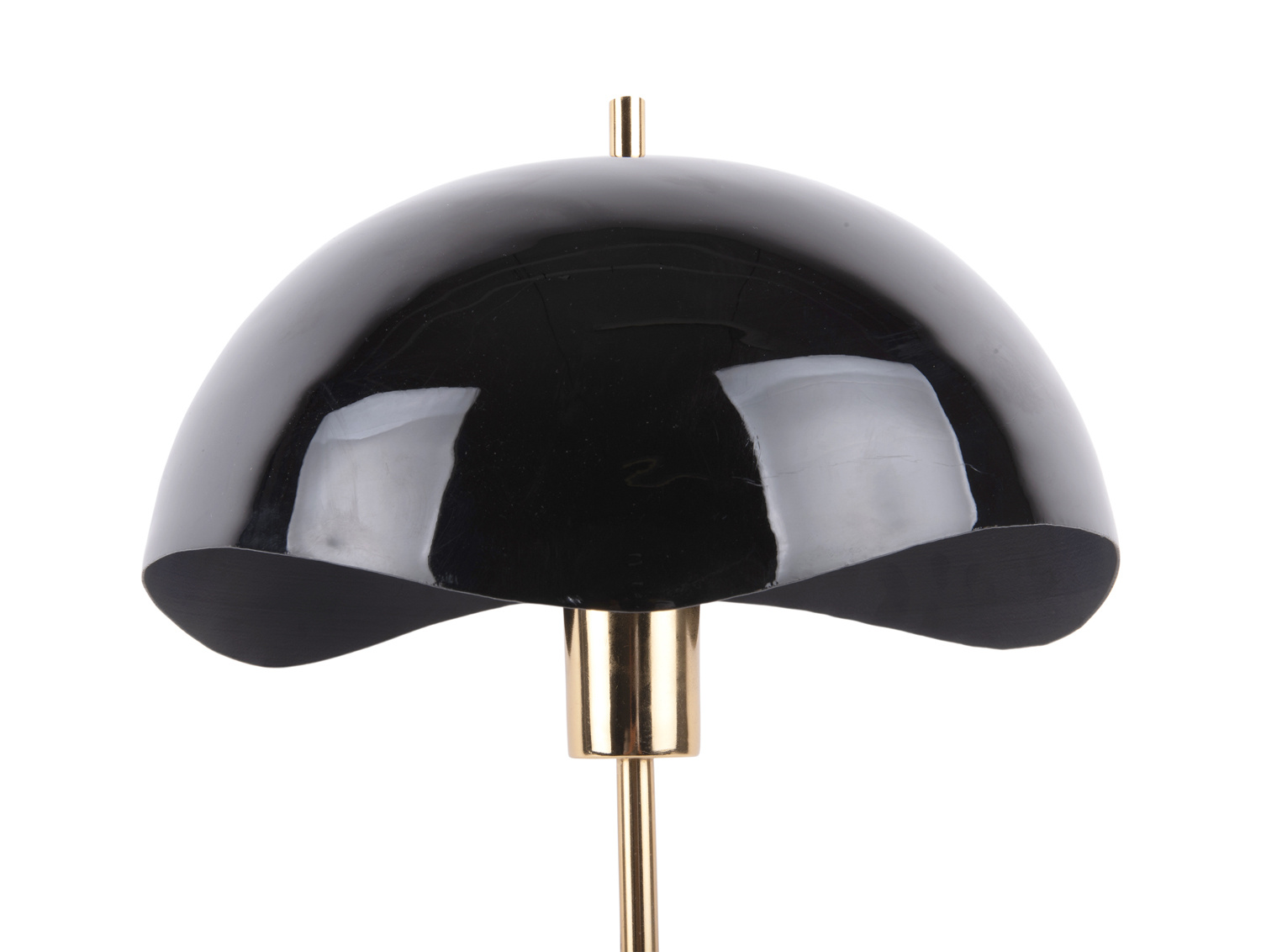 Leitmotiv - Tafellamp Waved Dome - Zwart