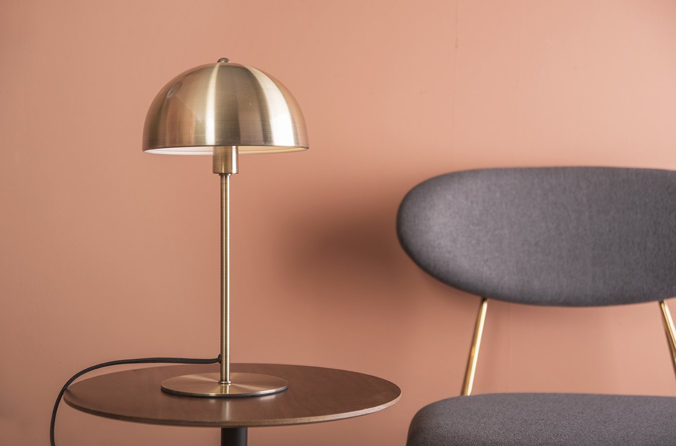 Leitmotiv - Tafellamp Bonnet - Geborsteld goud