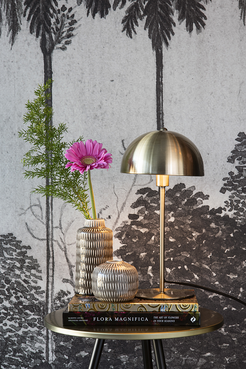 Leitmotiv - Tafellamp Bonnet - Geborsteld goud