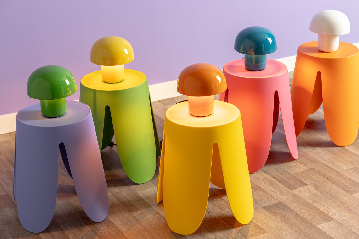 Leitmotiv - Tafellamp Fat Mushroom Mini - Heldergeel