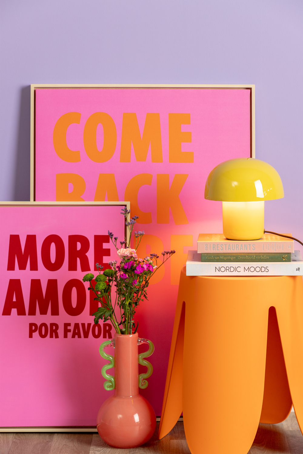 Leitmotiv - Tafellamp Fat Mushroom Mini - Heldergeel