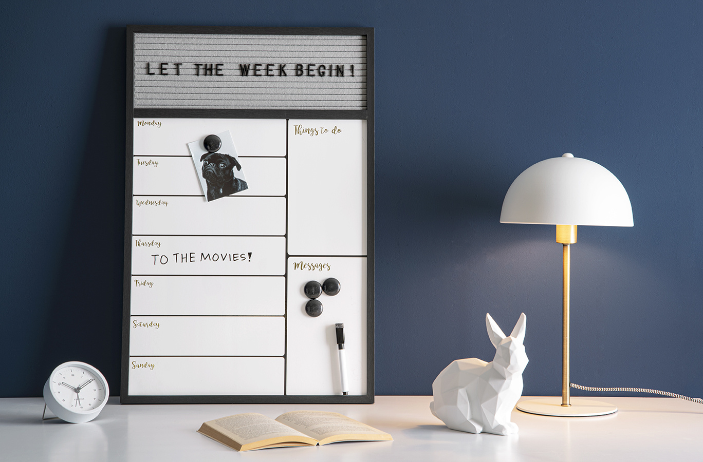 Leitmotiv - Tafellamp Bonnet - Wit