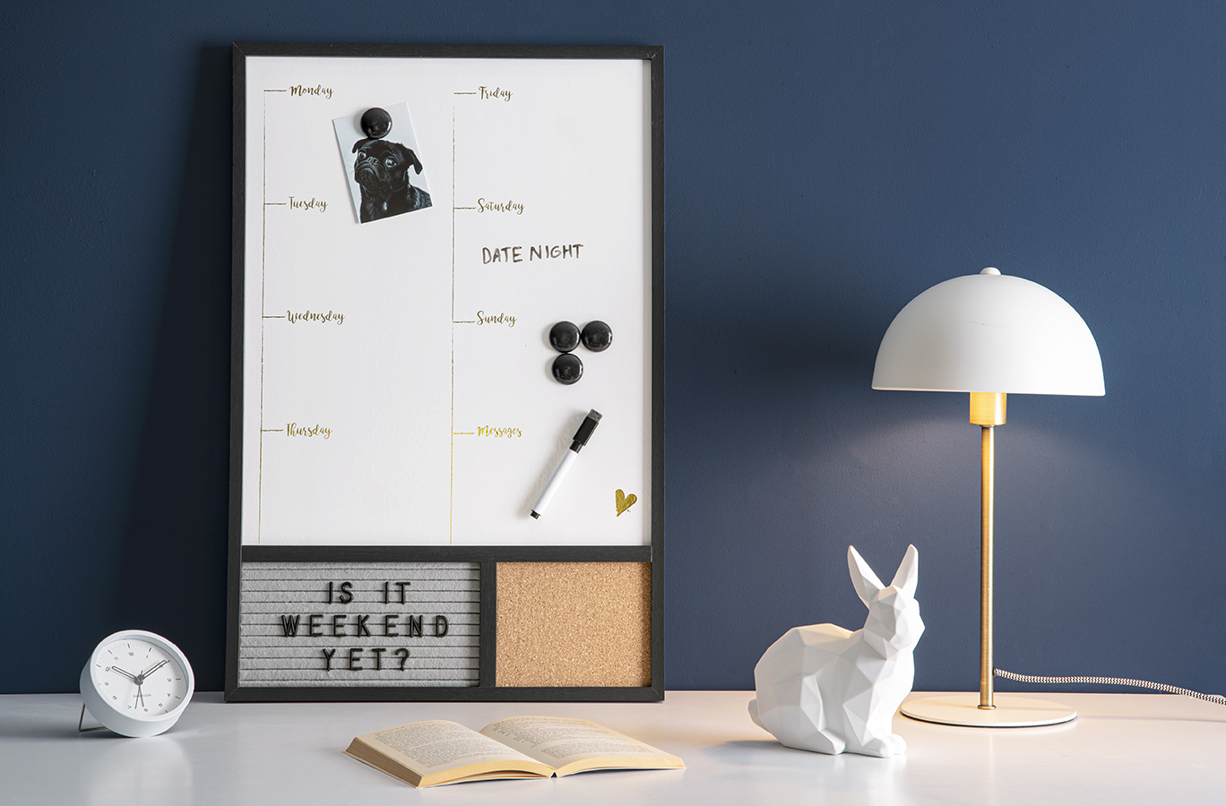 Leitmotiv - Tafellamp Bonnet - Wit