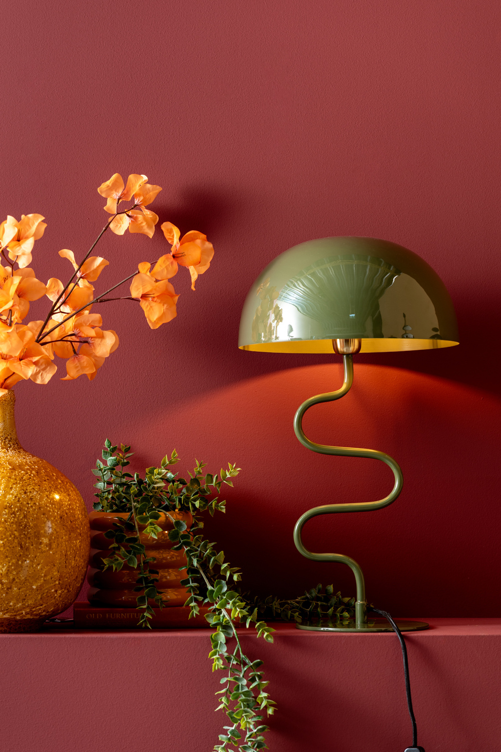 Leitmotiv - Tafellamp Twist - Jungle groen