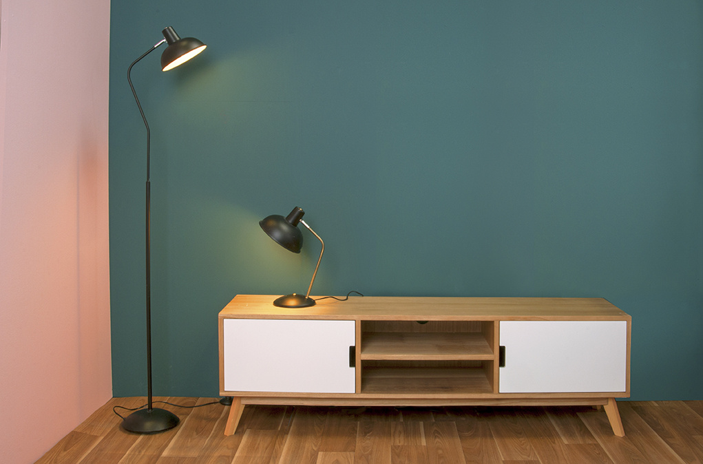 Leitmotiv - Tafellamp Hood - Zwart