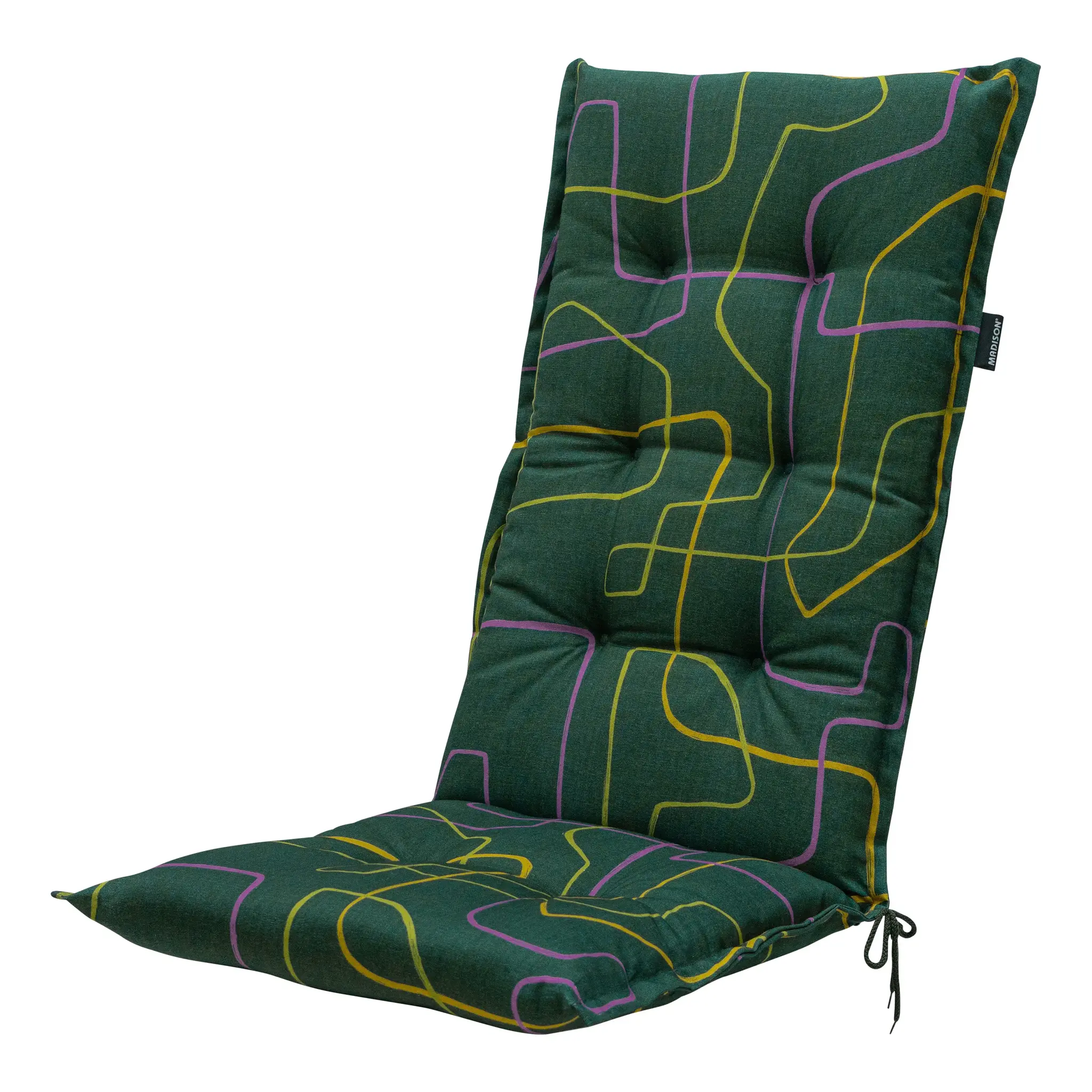 Madison - Tuinkussen Hoge Rug Joah Green - 123x50cm